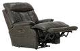 Naples - Power Lay Flat Recliner With Extended Ottoman - Chocolate – Reclining Chairs by Catnapper at Furniture Wholesale Plus , Nashville furniture store