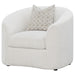 Rainn - Boucle Upholstered Sloped Arm Accent Chair - Latte - Premium Accent Chairs from CoasterEssence - Just $749! Shop now at Furniture Wholesale Plus  We are the best furniture store in Nashville, Hendersonville, Goodlettsville, Madison, Antioch, Mount Juliet, Lebanon, Gallatin, Springfield, Murfreesboro, Franklin, Brentwood