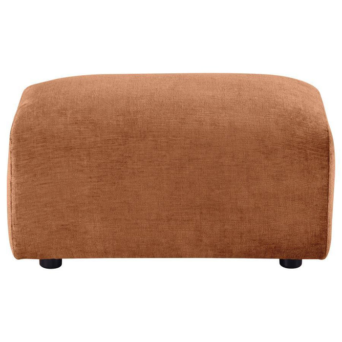 Burnett - Chenille Upholstered Ottoman – Upholstered Ottomans by Coaster Fine Furniture at Furniture Wholesale Plus , Nashville furniture store