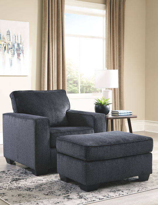Altari - Chair With Ottoman – Stationary Chair & Ottoman by Signature Design by Ashley® at Furniture Wholesale Plus , Nashville furniture store