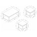 Brooks - 3 Piece Rectangular Coffee Table Set - Cappuccino – Table Sets by CoasterEssence at Furniture Wholesale Plus , Nashville furniture store