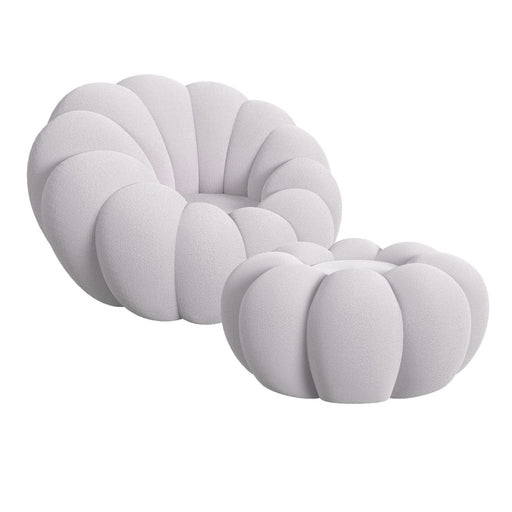 Bubble - Swivel Chair And Ottoman – Stationary Chair & Ottoman by Elements International at Furniture Wholesale Plus , Nashville furniture store
