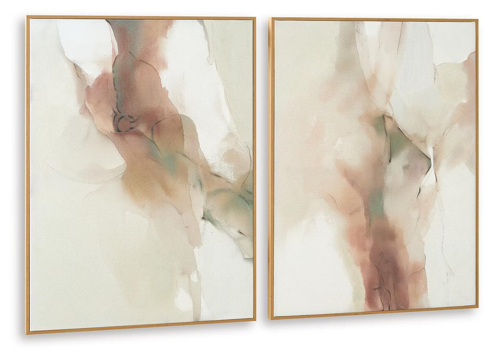 Brettwarth - Wall Art Set (Set of 2) - Green / Blue / Yellow – Canvas Art Sets by Signature Design by Ashley® at Furniture Wholesale Plus , Nashville furniture store