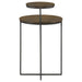 Yael - Round Mango Wood Accent Side Table - Natural And Gunmetal – Side Tables by CoasterEssence at Furniture Wholesale Plus , Nashville furniture store