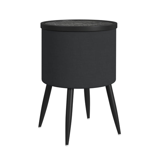 Halo - Round Smart End Table - Black – End Tables by Elements International at Furniture Wholesale Plus , Nashville furniture store