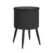 Halo - Round Smart End Table - Black – End Tables by Elements International at Furniture Wholesale Plus , Nashville furniture store