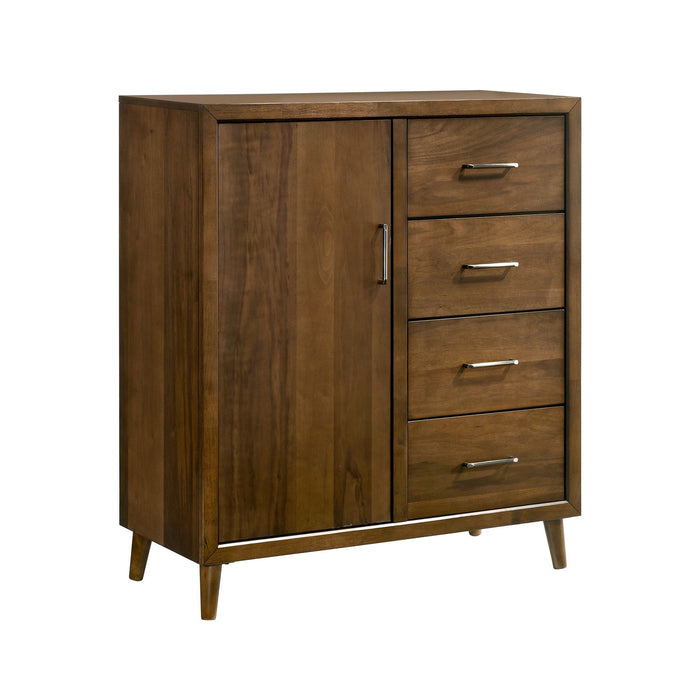 Malibu - 4-Drawer Chest - Walnut – Accent Chests by Elements International at Furniture Wholesale Plus , Nashville furniture store