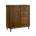 Malibu - 4-Drawer Chest - Walnut – Accent Chests by Elements International at Furniture Wholesale Plus , Nashville furniture store