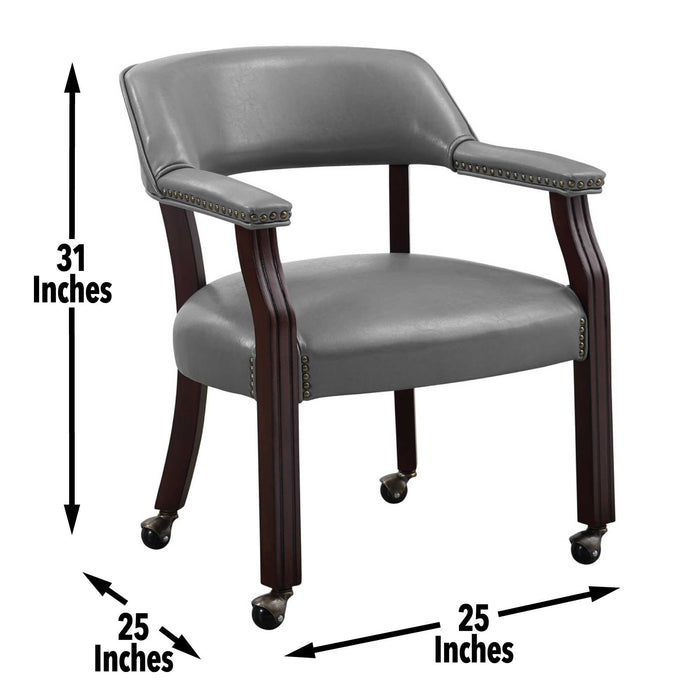 Tournament - Arm Chair With Casters - Premium Arm Chairs from Steve Silver Furniture - Just $199! Shop now at Furniture Wholesale Plus  We are the best furniture store in Nashville, Hendersonville, Goodlettsville, Madison, Antioch, Mount Juliet, Lebanon, Gallatin, Springfield, Murfreesboro, Franklin, Brentwood