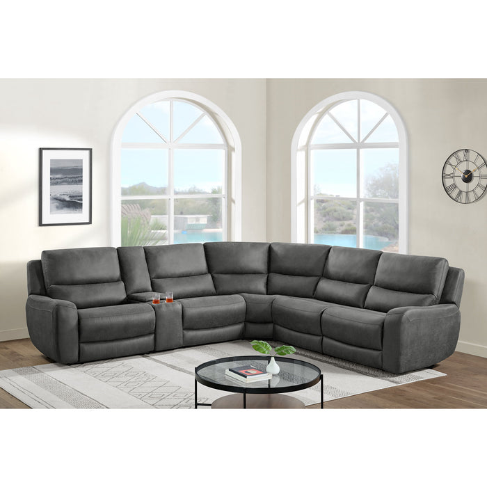 Saber - 6 Piece Sectional Set - Texas Granite – Stationary Sectionals by Elements International at Furniture Wholesale Plus , Nashville furniture store