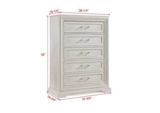 Alexandria - Accent Chest - White - Premium Accent Chests from Crown Mark - Just $579! Shop now at Furniture Wholesale Plus  We are the best furniture store in Nashville, Hendersonville, Goodlettsville, Madison, Antioch, Mount Juliet, Lebanon, Gallatin, Springfield, Murfreesboro, Franklin, Brentwood