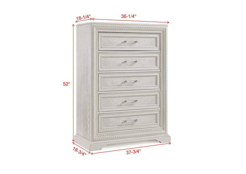 Alexandria - Accent Chest - White – Accent Chests by Crown Mark at Furniture Wholesale Plus , Nashville furniture store