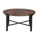 Chevron - Round Cocktail Table - Brown – Cocktail Tables by Steve Silver Furniture at Furniture Wholesale Plus , Nashville furniture store