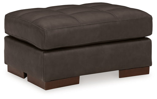 Luigi - Ottoman - Thunder – Upholstered Ottomans by Signature Design by Ashley® at Furniture Wholesale Plus , Nashville furniture store