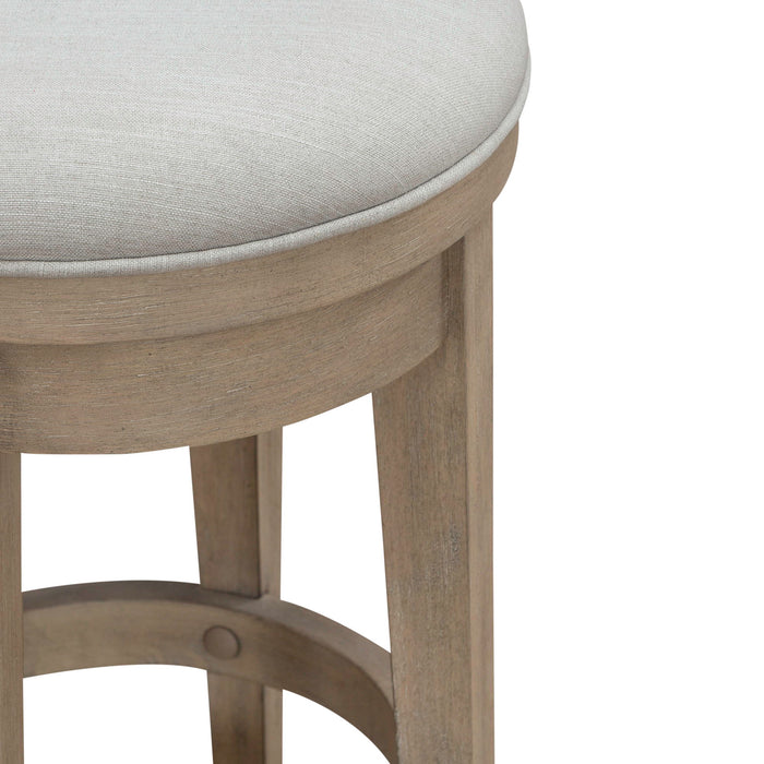 Brentwood - Upholstered Swivel Console Stool - Sandstone – Counter Height (24"-27") by Liberty Furniture at Furniture Wholesale Plus , Nashville furniture store