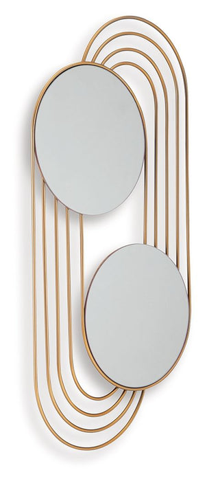 Warrenley - Accent Mirror - Gold Finish – Accent Mirrors by Signature Design by Ashley® at Furniture Wholesale Plus , Nashville furniture store