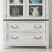 River Place - Curio Base - Riverstone White & Tobacco – Buffets by Liberty Furniture at Furniture Wholesale Plus , Nashville furniture store