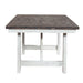Farmhouse - Fixed Top Trestle Table - Two Tone White / Wood Tone – Dining Tables by Liberty Furniture at Furniture Wholesale Plus , Nashville furniture store