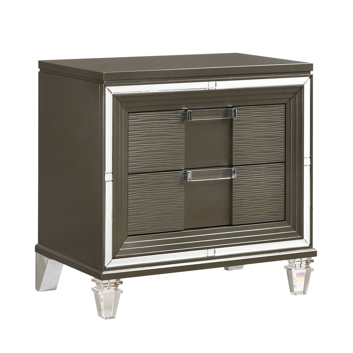 Twenty Nine - 2-Drawer Nightstand With USB - Dark Brown – Nightstands w/ Charging Stations by Elements International at Furniture Wholesale Plus , Nashville furniture store