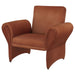 Liana - Upholstered Roll Arm Accent Armchair - Rust – Arm Chairs by Coaster Fine Furniture at Furniture Wholesale Plus , Nashville furniture store