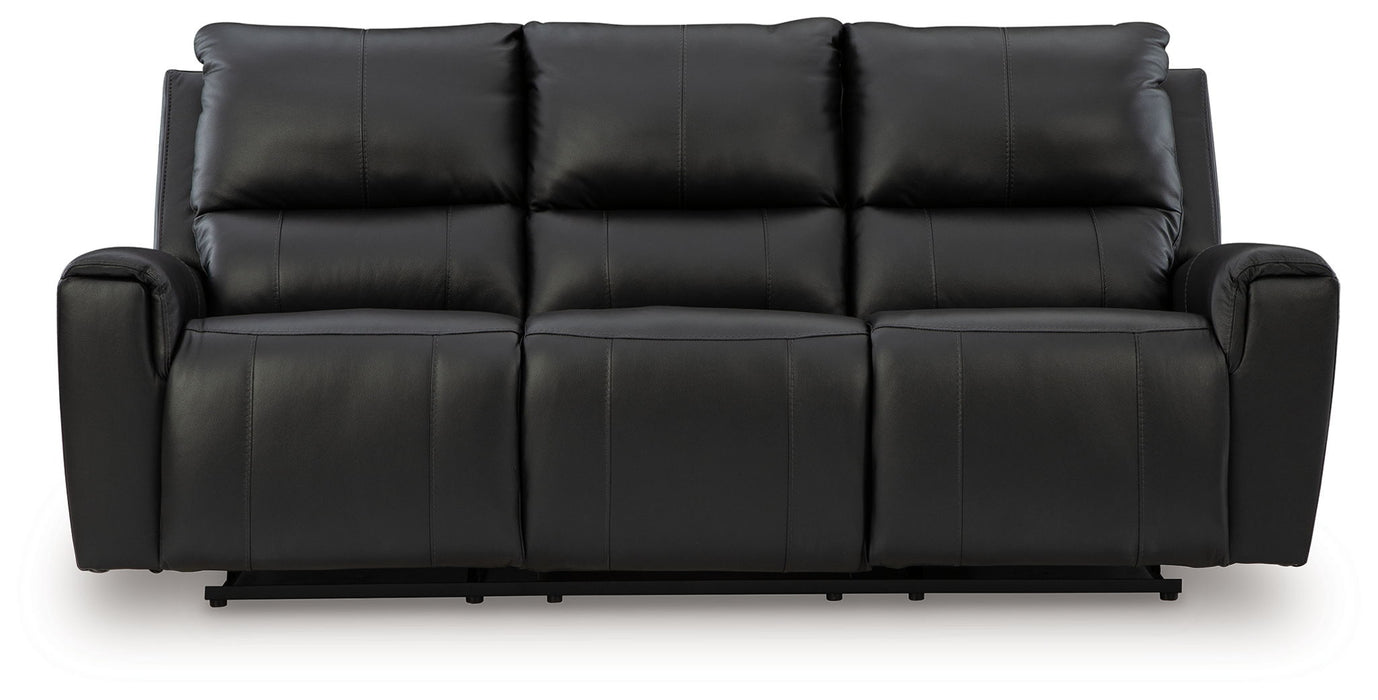 Glossmore - Reclining Sofa - Black – Reclining Sofas by Signature Design by Ashley® at Furniture Wholesale Plus , Nashville furniture store