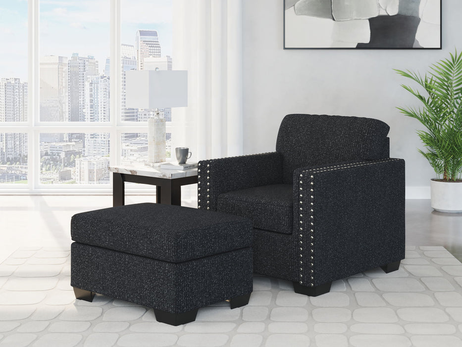 Jasmine Peaks - Living Room Set – Stationary Chair & Ottoman by Benchcraft® at Furniture Wholesale Plus , Nashville furniture store