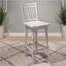 Magnolia Manor - Spindle Back Swivel Bar Stool - Antique White & Weathered Bark – Bar Height (28"-30") by Liberty Furniture at Furniture Wholesale Plus , Nashville furniture store