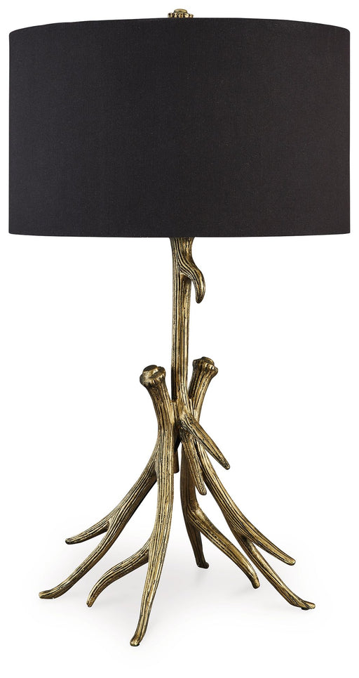 Josney - Metal Table Lamp - Antique Gold Finish – Table Lamps by Signature Design by Ashley® at Furniture Wholesale Plus , Nashville furniture store