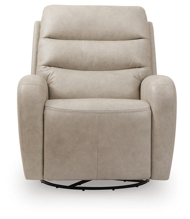 Motion-Max - Swivel Glider Power Recliner - Stonewash – Swivel Glider Chairs by Signature Design by Ashley® at Furniture Wholesale Plus , Nashville furniture store