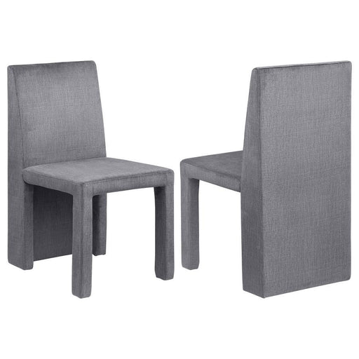 Tordera - Velvet Upholstered Dining Side Chair (Set of 2) - Gray – Chair Sets by Coaster Fine Furniture at Furniture Wholesale Plus , Nashville furniture store