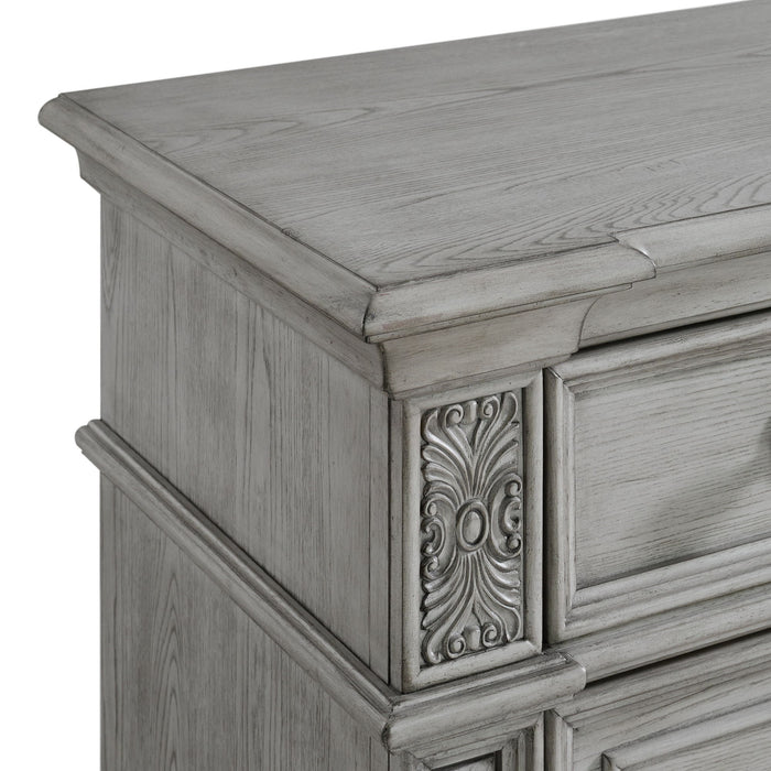 Glenmore - 15-Drawer Mansion Chest - Aged Gray – Accent Chests by Elements International at Furniture Wholesale Plus , Nashville furniture store