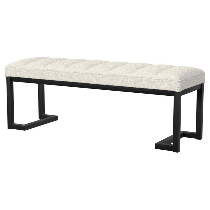 Mesa - Boucle Upholstered Tufted Accent Bench - Premium Upholstered Benches from Coaster Fine Furniture - Just $189! Shop now at Furniture Wholesale Plus  We are the best furniture store in Nashville, Hendersonville, Goodlettsville, Madison, Antioch, Mount Juliet, Lebanon, Gallatin, Springfield, Murfreesboro, Franklin, Brentwood