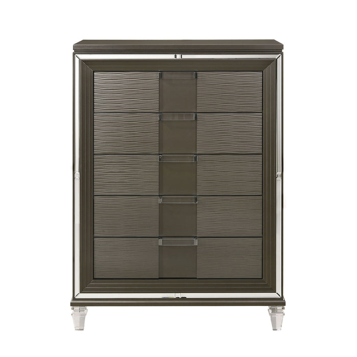 Twenty Nine - 5-Drawer Flip-Top Chest – Accent Chests by Elements International at Furniture Wholesale Plus , Nashville furniture store