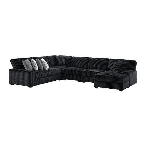 Nightfall - Sectional Set With 2 Pillows – Stationary Sectionals by Elements International at Furniture Wholesale Plus , Nashville furniture store