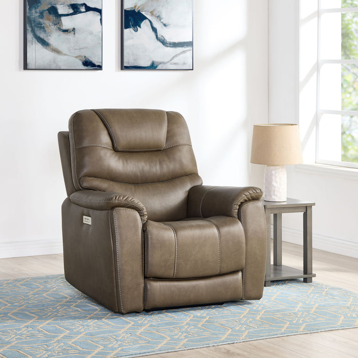 Adelaide - Dual Power, Zero Gravity Recliner - Brown – Reclining Chairs by Steve Silver Furniture at Furniture Wholesale Plus , Nashville furniture store