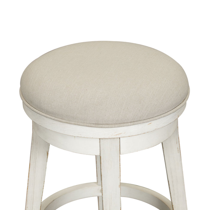 Modern Farmhouse - Console Swivel Stool – Counter Height (24"-27") by Liberty Furniture at Furniture Wholesale Plus , Nashville furniture store