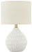 Wardmont - Ceramic Table Lamp  - White – Table Lamps by Signature Design by Ashley® at Furniture Wholesale Plus , Nashville furniture store