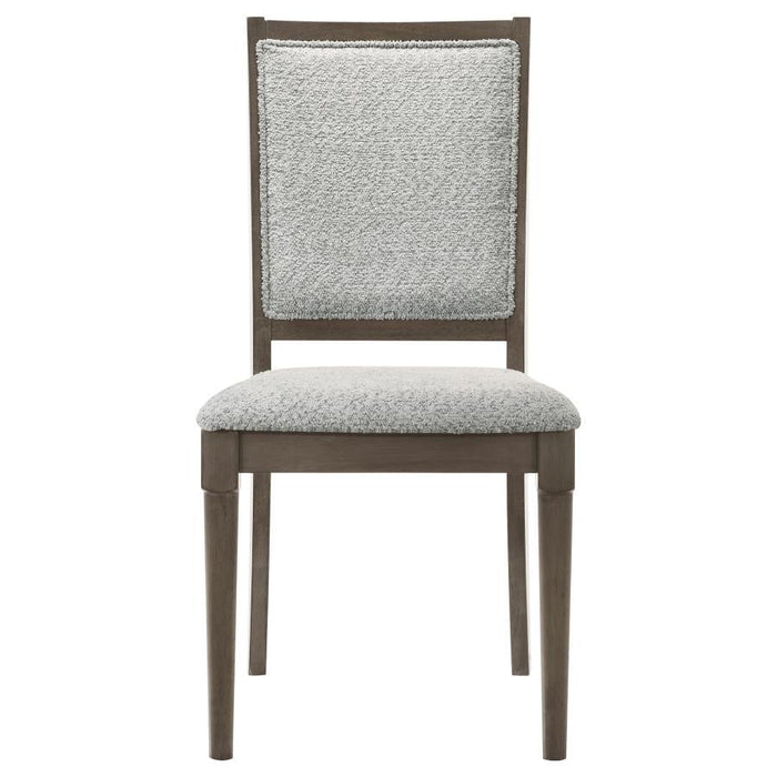 Onslow - Upholstered Dining Side Chair (Set of 2) - Dark Brown – Chair Sets by Coaster Fine Furniture at Furniture Wholesale Plus , Nashville furniture store