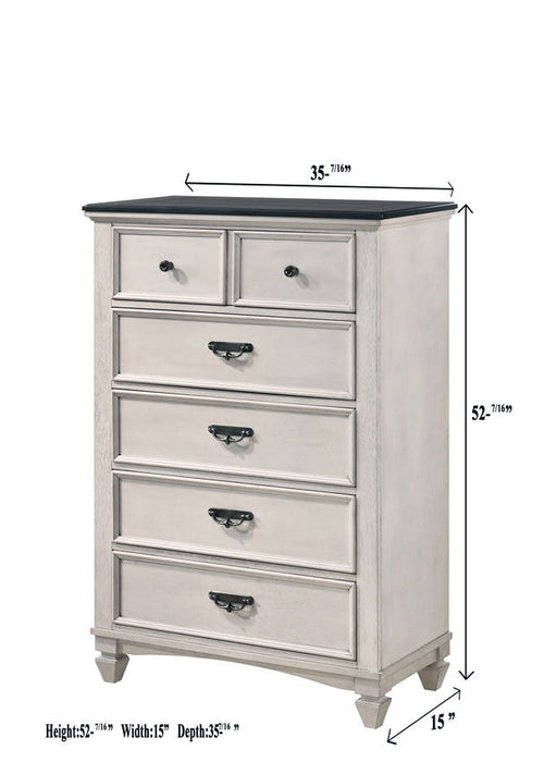 Sawyer - Chest - Antique White – Accent Chests by Crown Mark at Furniture Wholesale Plus , Nashville furniture store