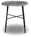 Laverford - Round End Table - Chrome / Black – End Tables by Signature Design by Ashley® at Furniture Wholesale Plus , Nashville furniture store