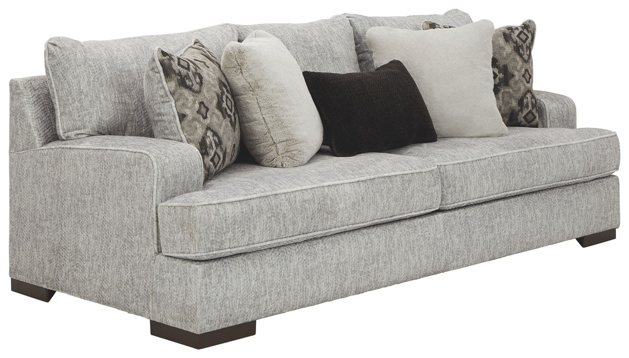 Mercado - Sofa - Pewter – Stationary Sofas by Benchcraft® at Furniture Wholesale Plus , Nashville furniture store