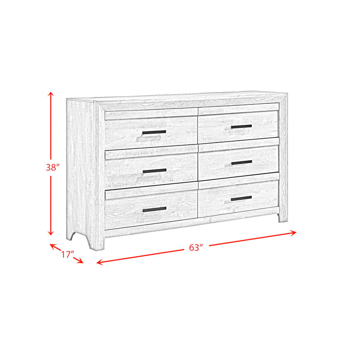Ellen - Dresser - White – Dressers by Elements International at Furniture Wholesale Plus , Nashville furniture store