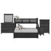 Hampton Kids - Bunk With Ladder And Trundle Bedroom Set – 3 Piece Bedroom Sets by Elements International at Furniture Wholesale Plus , Nashville furniture store
