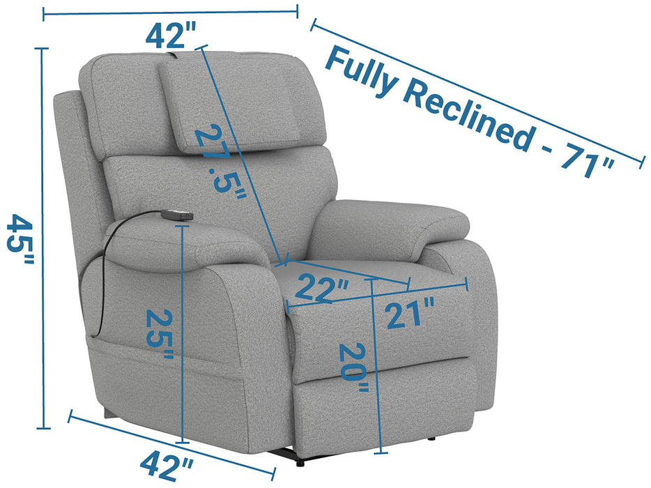 Dreamtime - Power Headrest Power Lay Flat Recliner With CR3 Heat/Massage/Zero Gravity - Premium Reclining Chairs from Catnapper - Just $1159! Shop now at Furniture Wholesale Plus  We are the best furniture store in Nashville, Hendersonville, Goodlettsville, Madison, Antioch, Mount Juliet, Lebanon, Gallatin, Springfield, Murfreesboro, Franklin, Brentwood