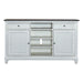 Allyson Park - 68" Highboy TV Console - Wirebrushed White / Charcoal – TV Stands by Liberty Furniture at Furniture Wholesale Plus , Nashville furniture store