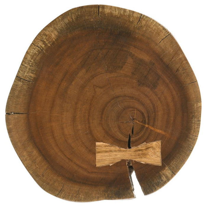 Keith - Round Solid Tree Trunk Side Table - Natural And Black – Side Tables by Coaster Fine Furniture at Furniture Wholesale Plus , Nashville furniture store