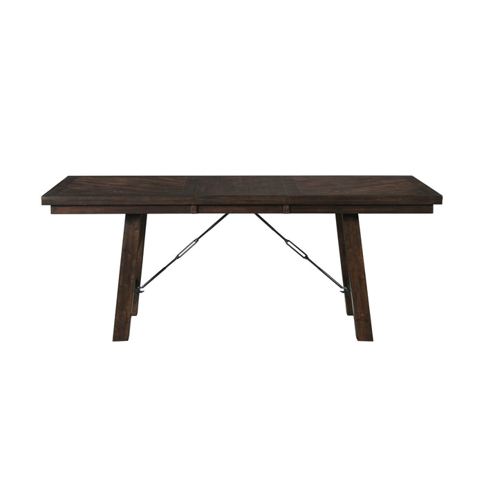 Jax - Dining Table - Dark Walnut – Dining Tables with Extensions by Elements International at Furniture Wholesale Plus , Nashville furniture store
