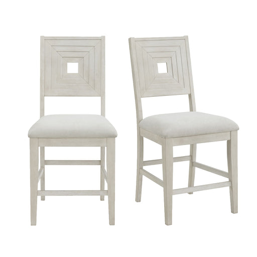 Avalanche - Counter Side Chair (Set of 2) - Antique White – Chair Sets by Elements International at Furniture Wholesale Plus , Nashville furniture store