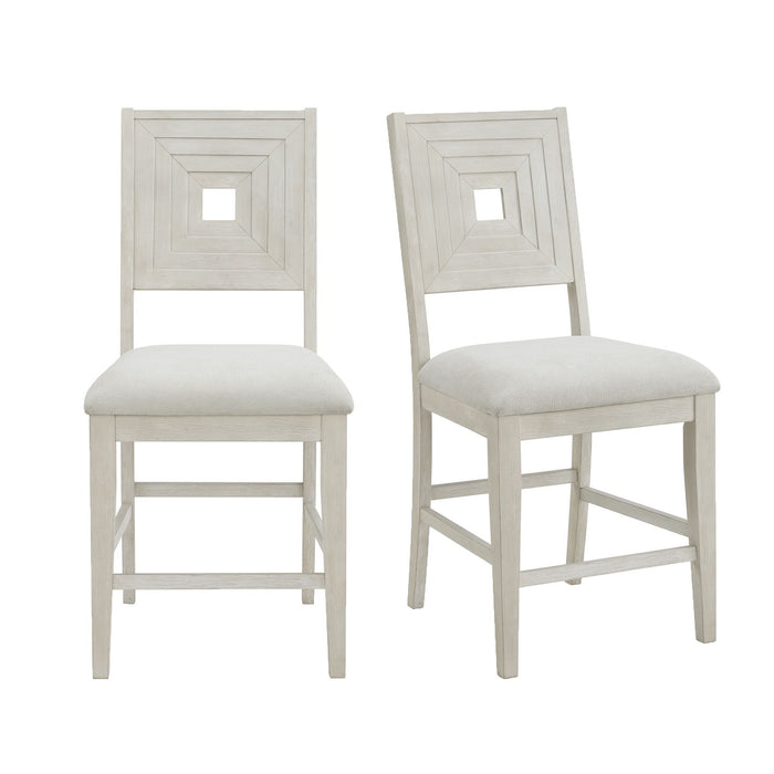 Avalanche - Counter Side Chair (Set of 2) - Antique White – Chair Sets by Elements International at Furniture Wholesale Plus , Nashville furniture store
