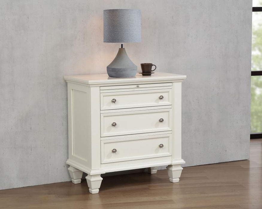 Sandy Beach - 3-drawer Nightstand – Accent Nightstands by CoasterEssence at Furniture Wholesale Plus , Nashville furniture store